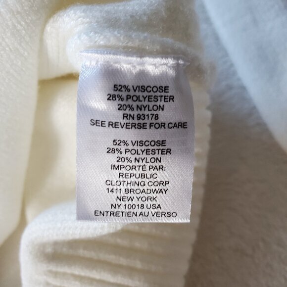 Truth by Republic Mock Turtleneck Sweater Soft Ivory XS - Picture 9 of 10